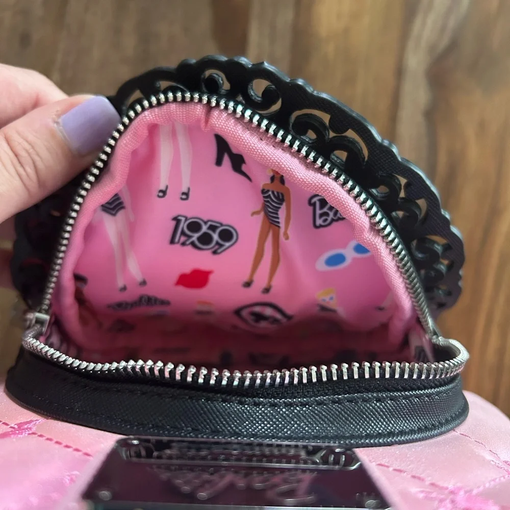 Loungefly Barbie Pink and Black Fashion Backpack-NWT - Picture 6 of 8